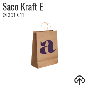 Saco em papel KRAFT | Personalizado