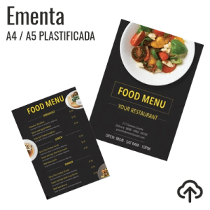 Ementas e monofolhas | A5, A4 – Plastificadas