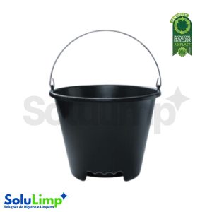 Balde 12l Preto Reforcado Arqplast