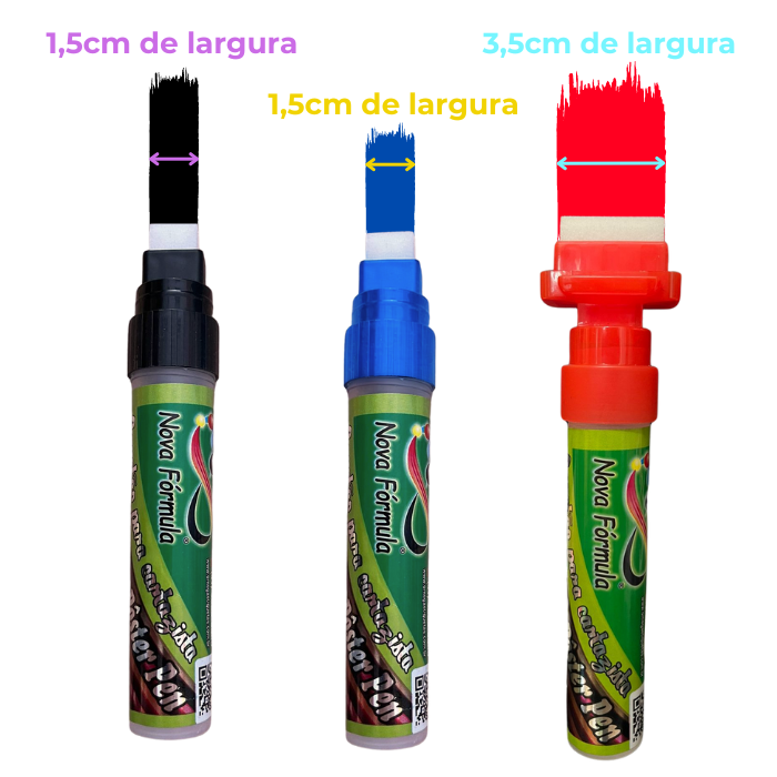 Kit Cartazista para Cartazes Grandes – Combo de 3 canetas maiores + 300ml de tinta para cartaz - Image 3