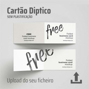 Cartão de visita Díptico – A1D – Sem Plastificação