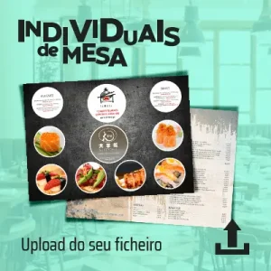 Individuais de mesa A3 – Porque os olhos também comem!
