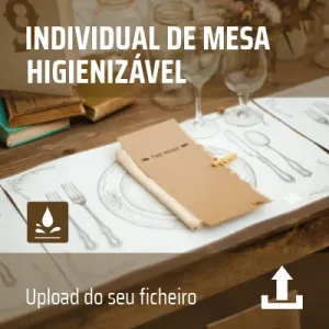 Individual de mesa A3 – Lavável e resistente | Higienizável