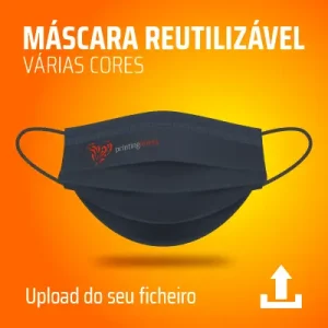 Máscara comunitária reutilizável | Personalizada | Certificada