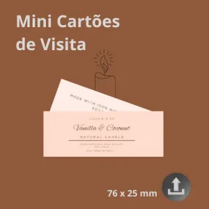 Mini Cartões de visita Mini | Elegância
