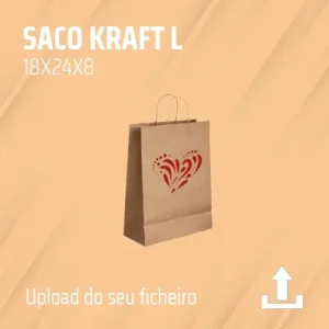 Saco em papel KRAFT | Personalizado