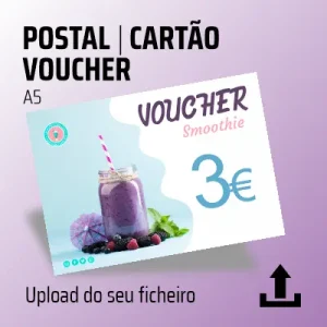 Postal | Cartão | Voucher A5 – Agradecimento | Cumprimentos | Ofertas